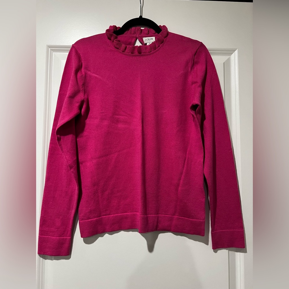 J.Crew Ruffle Neck Sweater